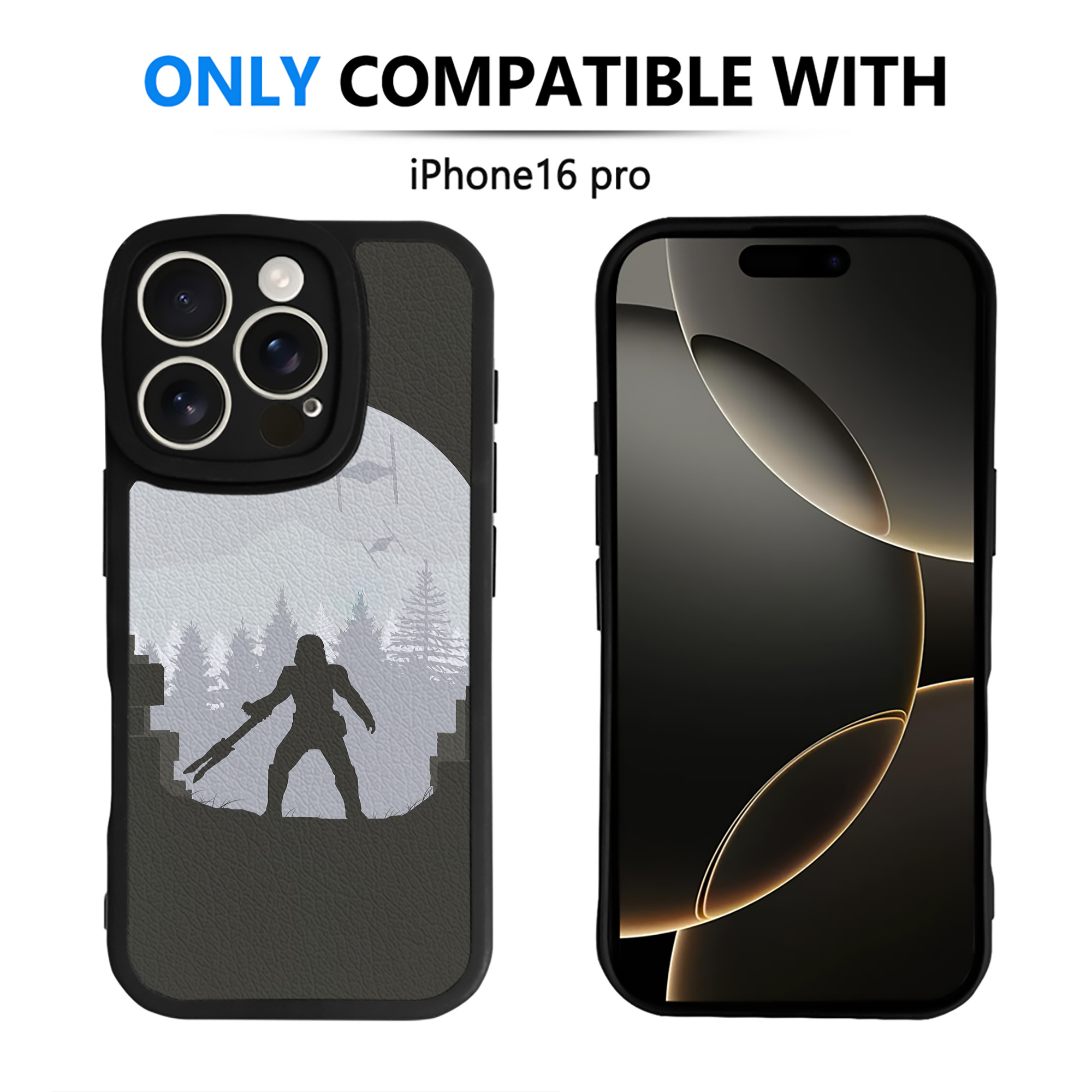 （画像用） スター・ウォーズ Star Wars 【iPhone 16シリーズ対応】シリコンスマホケース（レザー調） 材質：シリコン